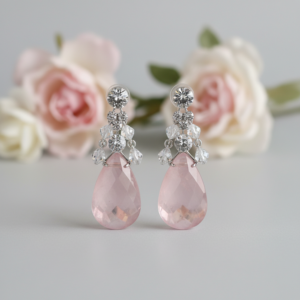 Rose Quartz Earrings