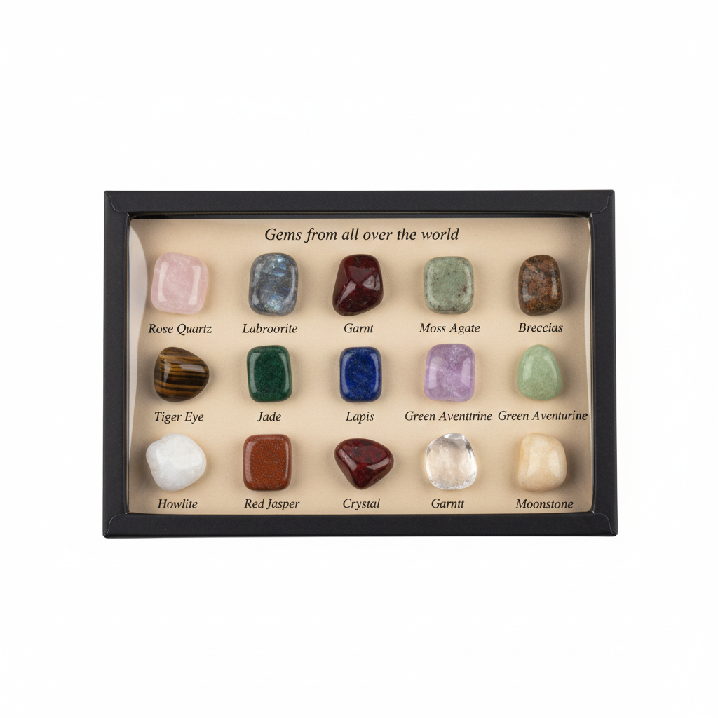 Crystal Gemstones Collection Box