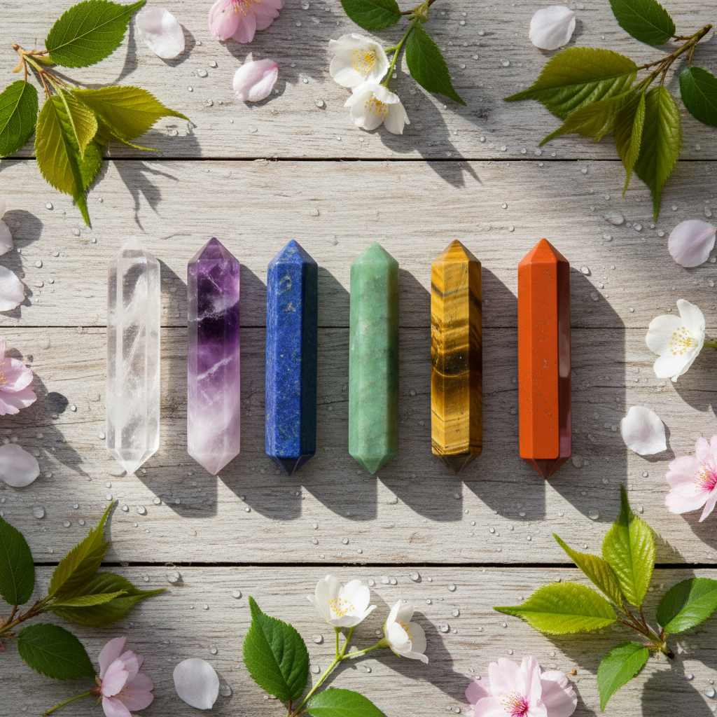 7pcs Crystal Wands Set