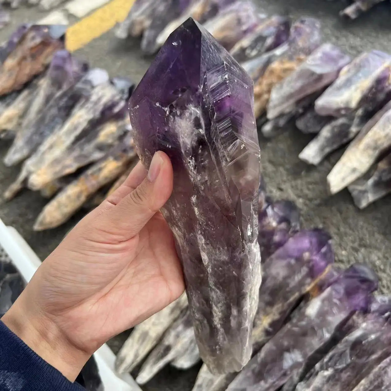 Natural Amethyst Crystal Wand Point