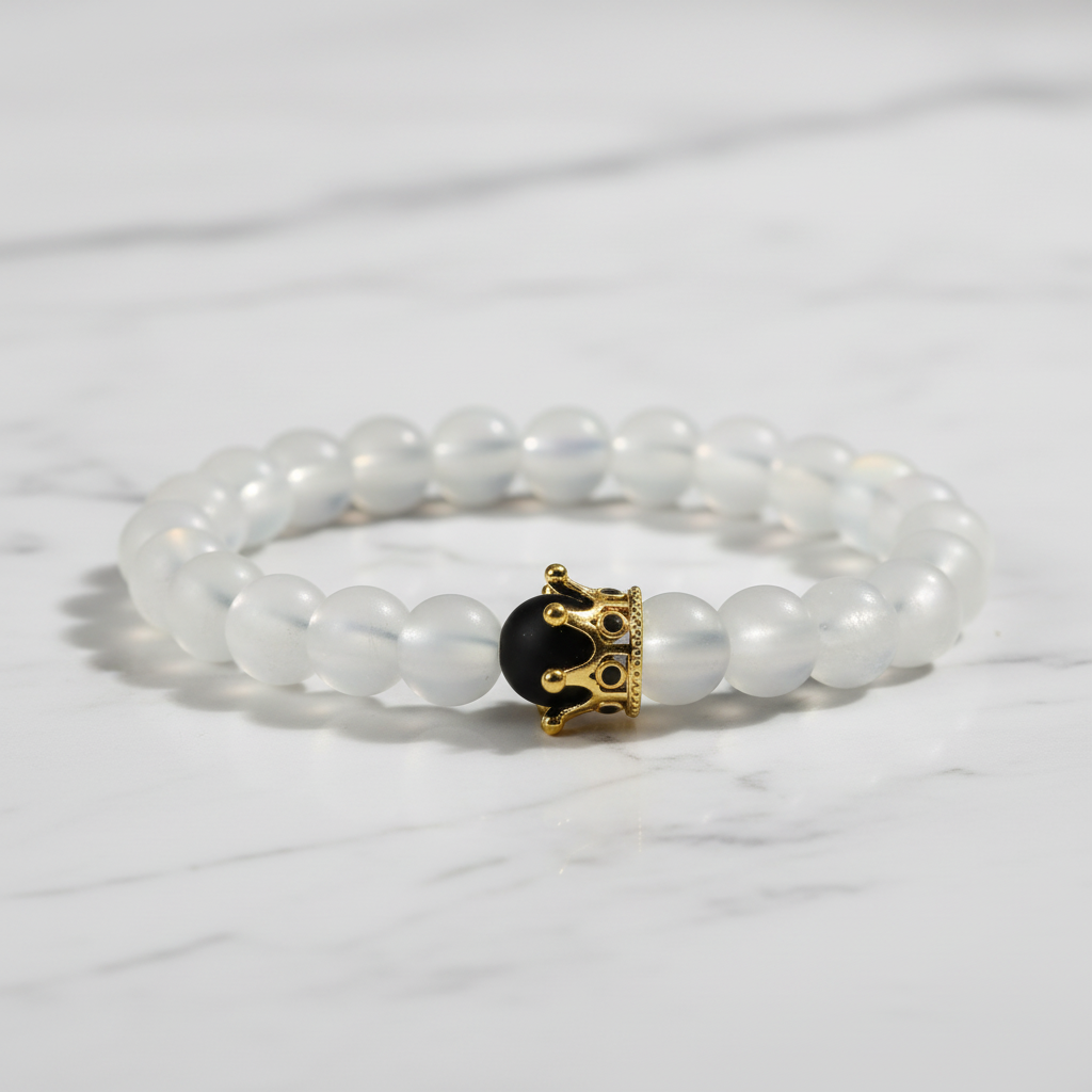 Moonstone Crown Bracelet