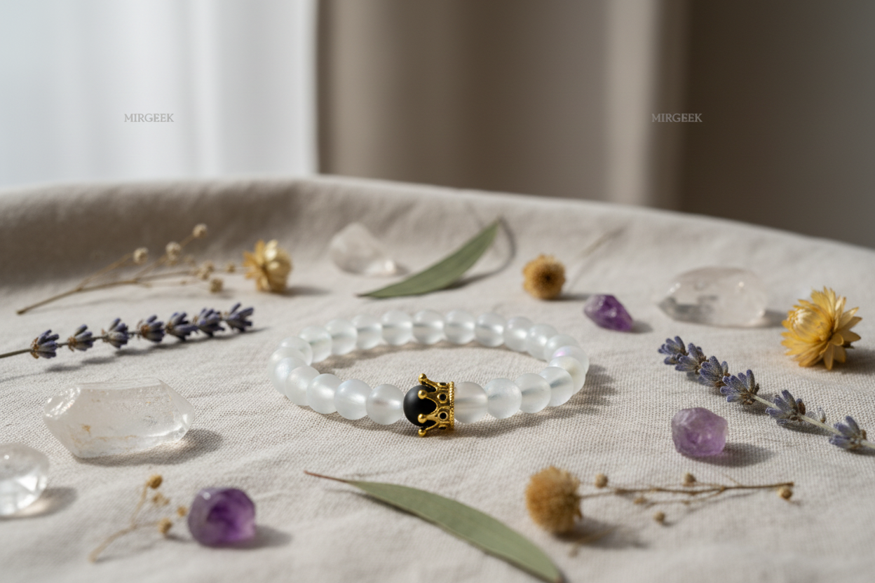 Moonstone Crown Bracelet