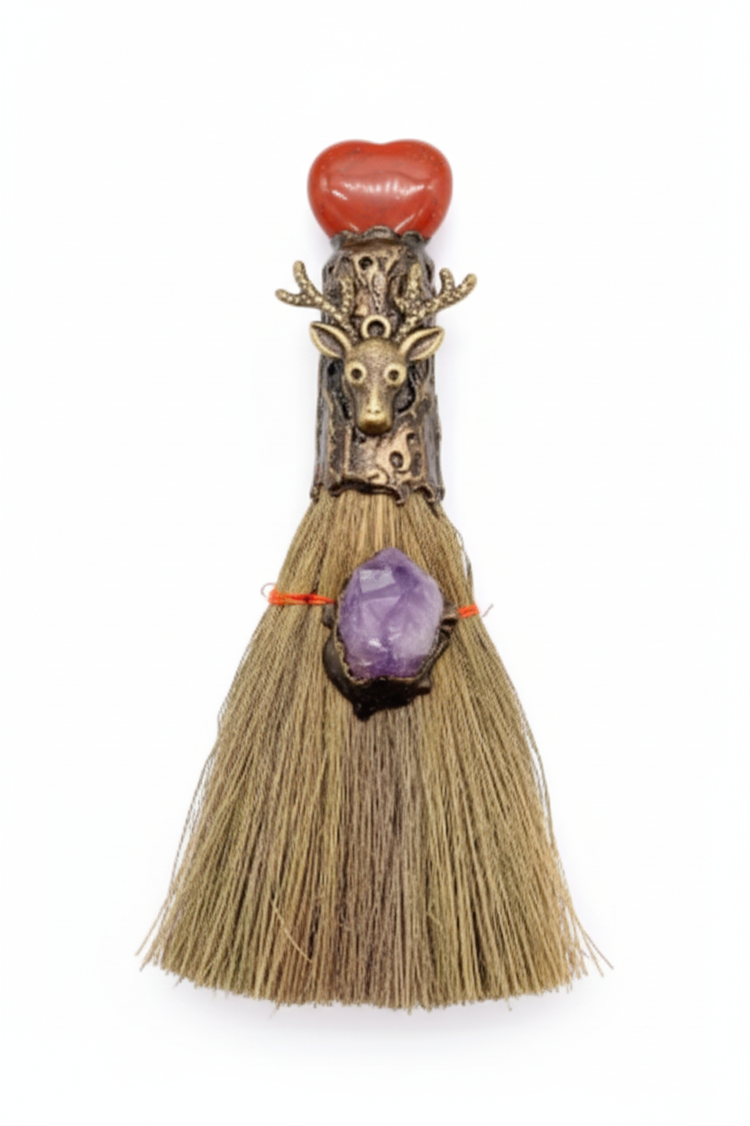 Crystal Heart Cleansing Broom