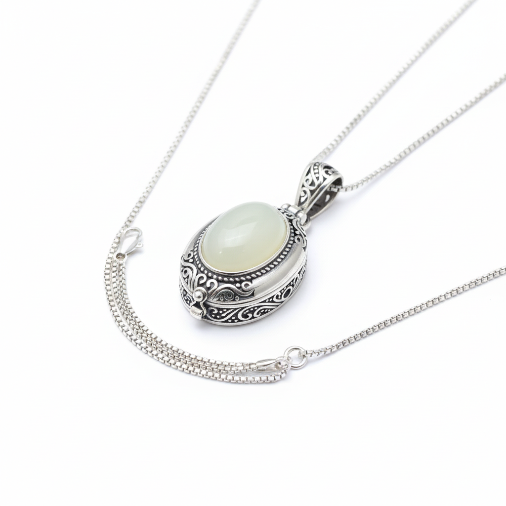 Oval Locket Necklace